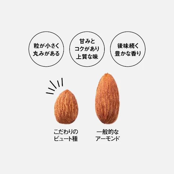 濃厚・希少・新鮮 <br>「ビュート種」アーモンド