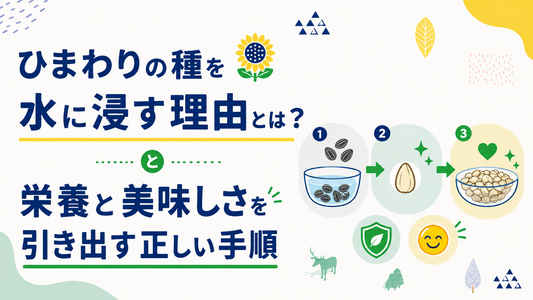 ひまわりの種を水に浸す理由とは？栄養と美味しさを引き出す正しい手