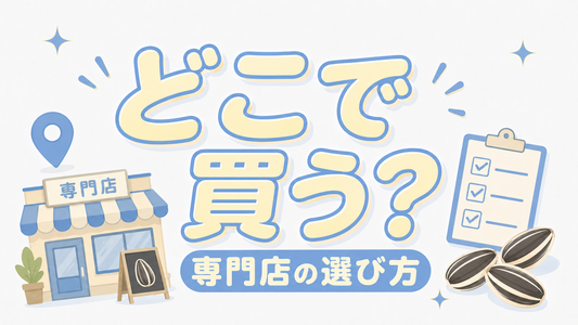 ひまわりの種はどこで買う？失敗しない専門店選びの基準